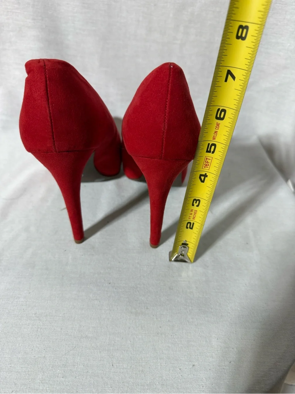 Jessica Simpson Red Suede Platform Stiletto Pump size 7